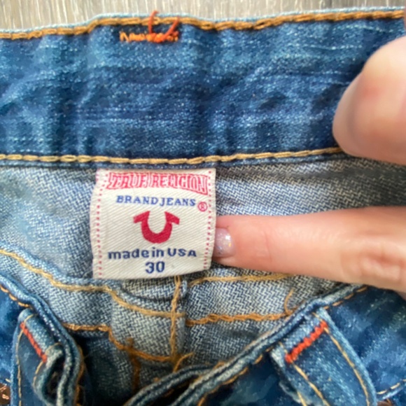 True Religion Blue Flare Jeans - Picture 4 of 4